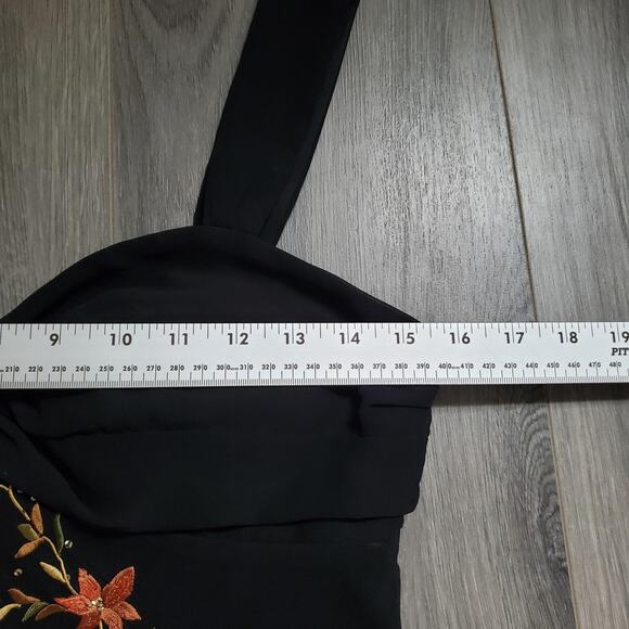 Y2K Whimsigoth Fairy Dress Womens 6 Floral Embroidered Maxi Formal Gown Elegant - Picture 10 of 12